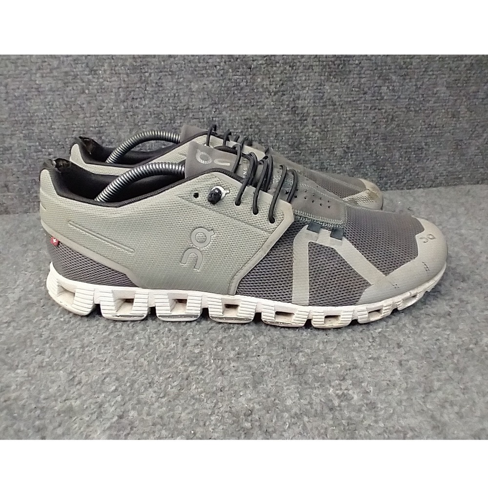 On Cloud Running Shoes Mens 10.5 Olive Grey CloudTec Sneakers  READ